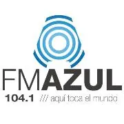 Logo FM Azul 104.1