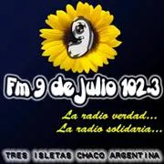 Logo Radio 9 de Julio 102.3